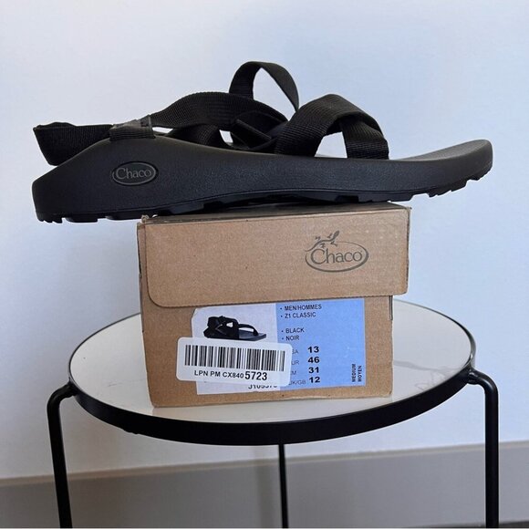 CHACO MEN'S Z/1® CLASSIC SANDAL in Black - Size 13 -NEW - Picture 8 of 8